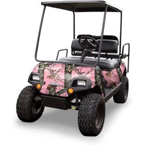 Mossy Oak Graphics Camouflage Golf Cart Wrap, no-fade 3M Vinyl with Matte Finish, Many Mossy Oak Patterns(Break-up Pink)