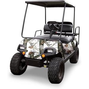 Mossy Oak Graphics Camouflage Golf Cart Wrap, no-fade 3M Vinyl with Matte Finish, Many Mossy Oak Patterns(Winter)