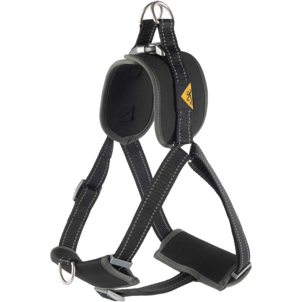 imageBrowning Camo Dog Harness No Pull Adjustable Reflective Pet Walking VestBlackDark Shadow