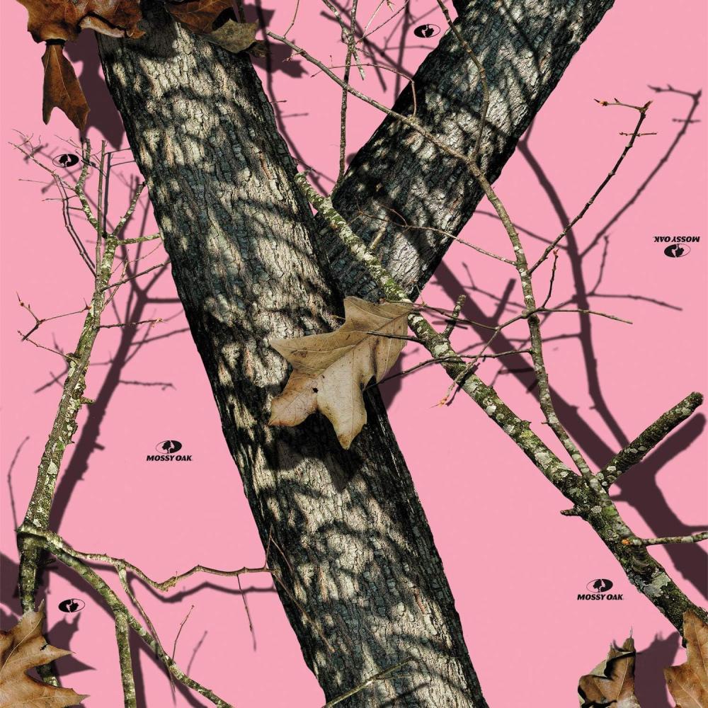 imageMossy Oak Graphics 1000520BL Bottomland Camo Boat Motor Wrap Kit Easy to Install Vinyl Wrap with Matte Finish 20 HP Or Less KitBreakup Pink