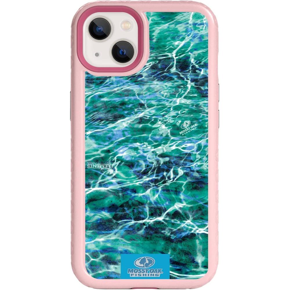 imagecellhelmet Mossy Oak  Agua Seafoam  DualLayer Case in Pink Magnolia Designed for iPhone 13 Shock ampamp Drop Proof  Durable  As Seen on Shark Tank