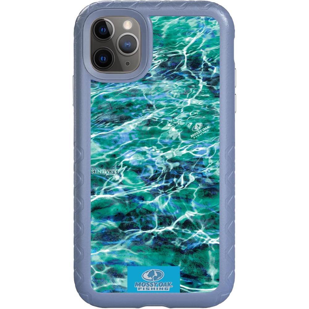 imagecellhelmet Mossy Oak Agua Seafoam DualLayer Case in Slate Blue Designed for iPhone 11 Pro Max Shock ampamp Drop Proof Durable As Seen on Shark Tank