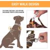 Browning Camo Dog Harness, No Pull Adjustable Reflective Pet Walking Vest(Shadow Grass Blades)