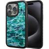 cellhelmet Mossy Oak | Agua Seafoam | Dual-Layer Case in Onyx Black Designed for iPhone 13 Pro Shock & Drop Proof – Durable | As Seen on Shark Tank