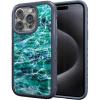 cellhelmet Mossy Oak | Agua Seafoam | Dual-Layer Case in Slate Blue Designed for iPhone 13 Pro Shock & Drop Proof – Durable | As Seen on Shark Tank