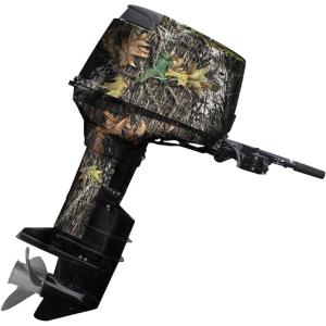 Mossy Oak Graphics – 10005-20-BL Bottomland Camo Boat Motor Wrap Kit – Easy to Install Vinyl Wrap with Matte Finish – 20 HP Or Less Kit(Break-up)