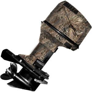 Mossy Oak Graphics – 10005-20-BL Bottomland Camo Boat Motor Wrap Kit – Easy to Install Vinyl Wrap with Matte Finish – 20 HP Or Less Kit(Duck Blind)