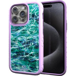 cellhelmet Mossy Oak | Agua Seafoam | Dual-Layer Case in Lilac Blossom Purple Designed for iPhone 13 Pro Shock & Drop Proof – Durable | As Seen on Shark Tank