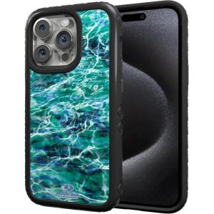 cellhelmet Mossy Oak | Agua Seafoam | Dual-Layer Case in Onyx Black Designed for iPhone 13 Pro Shock & Drop Proof – Durable | As Seen on Shark Tank