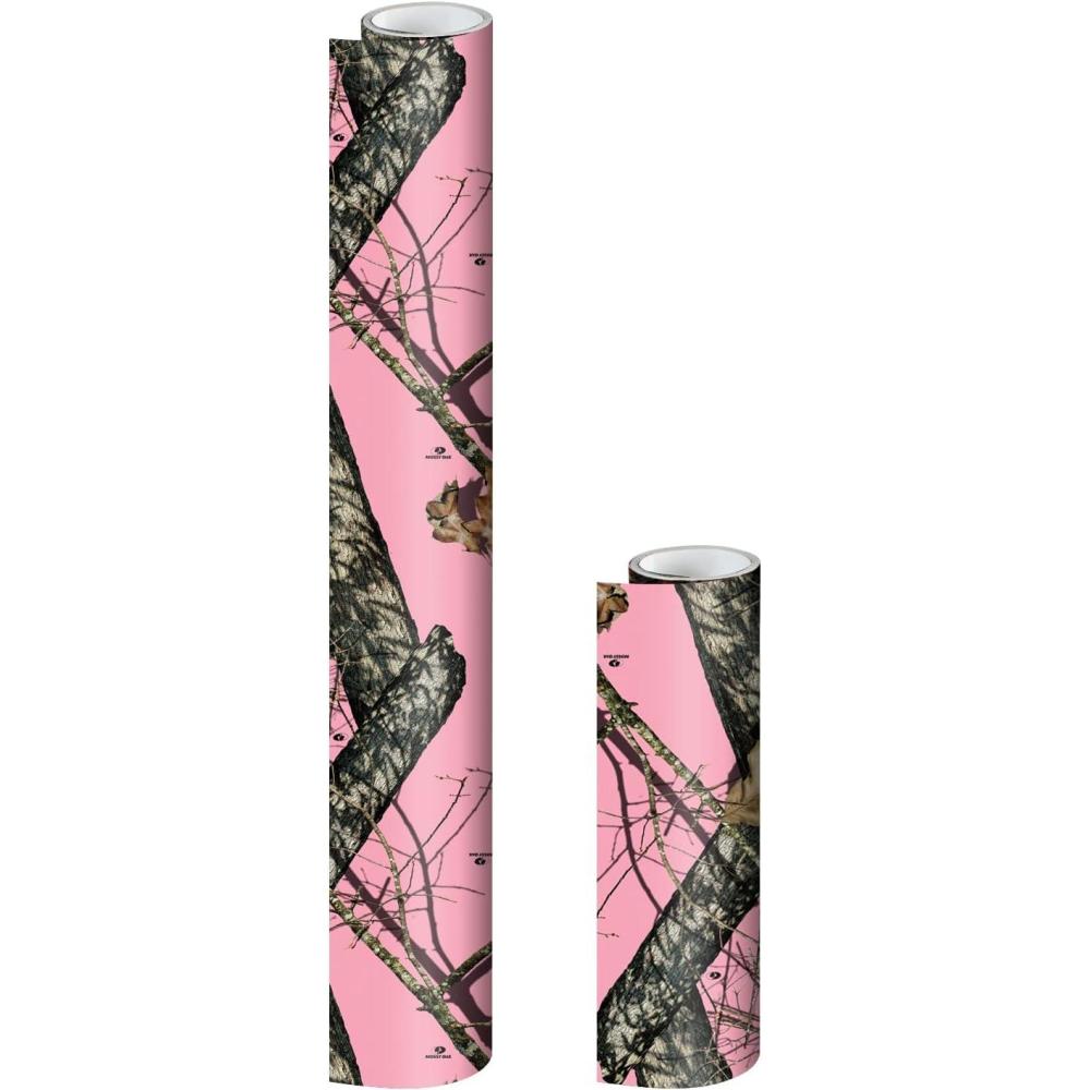 imageMossy Oak Matte Camo Roll Hunting Patterns SelfAdhesive Vinyl Wrap DIY 48quotx36quot NWTF ObsessionBreakup Pink
