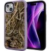 cellhelmet Fortitude Case for iPhone 14 Pro Max | MagSafe Compatible | Dual Protection | Drop Test Certified | Shockproof Durable iPhone 14 Pro Max Mossy Oak Case | Bottomland in Onyx Black(Shadow Grass | Lilac Blossom Purple)