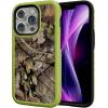 cellhelmet Fortitude Case for iPhone 14 Pro Max | MagSafe Compatible | Dual Protection | Drop Test Certified | Shockproof Durable iPhone 14 Pro Max Mossy Oak Case | Bottomland in Onyx Black(Breakup Country | Electric Lime)