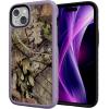 cellhelmet Fortitude Case for iPhone 14 Pro Max | MagSafe Compatible | Dual Protection | Drop Test Certified | Shockproof Durable iPhone 14 Pro Max Mossy Oak Case | Bottomland in Onyx Black(Breakup Country | Lilac Blossom Purple)