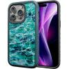cellhelmet Fortitude Case for iPhone 14 Pro Max | MagSafe Compatible | Dual Protection | Drop Test Certified | Shockproof Durable iPhone 14 Pro Max Mossy Oak Case | Bottomland in Onyx Black(Agua Seafoam | Deep Sea Blue)