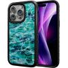 cellhelmet Fortitude Case for iPhone 14 Pro Max | MagSafe Compatible | Dual Protection | Drop Test Certified | Shockproof Durable iPhone 14 Pro Max Mossy Oak Case | Bottomland in Onyx Black(Agua Seafoam | Onyx Black)