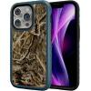 cellhelmet Fortitude Case for iPhone 14 Pro Max | MagSafe Compatible | Dual Protection | Drop Test Certified | Shockproof Durable iPhone 14 Pro Max Mossy Oak Case | Bottomland in Onyx Black(Shadow Grass | Deep Sea Blue)