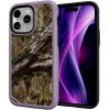 cellhelmet Fortitude Case for iPhone 14 Pro Max | MagSafe Compatible | Dual Protection | Drop Test Certified | Shockproof Durable iPhone 14 Pro Max Mossy Oak Case | Bottomland in Onyx Black(Country DNA | Lilac Blossom Purple)
