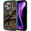 cellhelmet Fortitude Case for iPhone 14 Pro Max | MagSafe Compatible | Dual Protection | Drop Test Certified | Shockproof Durable iPhone 14 Pro Max Mossy Oak Case | Bottomland in Onyx Black(Country DNA | Deep Sea Blue)