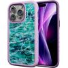 cellhelmet Fortitude Case for iPhone 14 Pro Max | MagSafe Compatible | Dual Protection | Drop Test Certified | Shockproof Durable iPhone 14 Pro Max Mossy Oak Case | Bottomland in Onyx Black(Agua Seafoam | Lilac Blossom Purple)