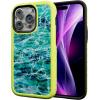 cellhelmet Fortitude Case for iPhone 14 Pro Max | MagSafe Compatible | Dual Protection | Drop Test Certified | Shockproof Durable iPhone 14 Pro Max Mossy Oak Case | Bottomland in Onyx Black(Agua Seafoam | Electric Lime)