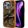 cellhelmet Fortitude Case for iPhone 14 Pro Max | MagSafe Compatible | Dual Protection | Drop Test Certified | Shockproof Durable iPhone 14 Pro Max Mossy Oak Case | Bottomland in Onyx Black(Country DNA | Burnt Orange)