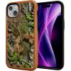 cellhelmet Fortitude Case for iPhone 14 Pro Max | MagSafe Compatible | Dual Protection | Drop Test Certified | Shockproof Durable iPhone 14 Pro Max Mossy Oak Case | Bottomland in Onyx Black(Obsession | Burnt Orange)