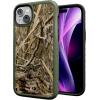 cellhelmet Fortitude Case for iPhone 14 Pro Max | MagSafe Compatible | Dual Protection | Drop Test Certified | Shockproof Durable iPhone 14 Pro Max Mossy Oak Case | Bottomland in Onyx Black(Shadow Grass | Olive Drab Green)