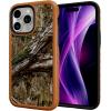 cellhelmet Fortitude Case for iPhone 14 Pro Max | MagSafe Compatible | Dual Protection | Drop Test Certified | Shockproof Durable iPhone 14 Pro Max Mossy Oak Case | Bottomland in Onyx Black(Country DNA | Burnt Orange)