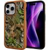 cellhelmet Fortitude Case for iPhone 14 Pro Max | MagSafe Compatible | Dual Protection | Drop Test Certified | Shockproof Durable iPhone 14 Pro Max Mossy Oak Case | Bottomland in Onyx Black(Obsession | Burnt Orange)