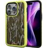 cellhelmet Fortitude Case for iPhone 14 Pro Max | MagSafe Compatible | Dual Protection | Drop Test Certified | Shockproof Durable iPhone 14 Pro Max Mossy Oak Case | Bottomland in Onyx Black(Bottomland Orig | Electric Lime)