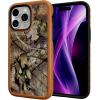 cellhelmet Fortitude Case for iPhone 14 Pro Max | MagSafe Compatible | Dual Protection | Drop Test Certified | Shockproof Durable iPhone 14 Pro Max Mossy Oak Case | Bottomland in Onyx Black(Breakup Country | Burnt Orange)