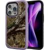 cellhelmet Fortitude Case for iPhone 14 Pro Max | MagSafe Compatible | Dual Protection | Drop Test Certified | Shockproof Durable iPhone 14 Pro Max Mossy Oak Case | Bottomland in Onyx Black(Country DNA | Lilac Blossom Purple)
