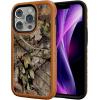 cellhelmet Fortitude Case for iPhone 14 Pro Max | MagSafe Compatible | Dual Protection | Drop Test Certified | Shockproof Durable iPhone 14 Pro Max Mossy Oak Case | Bottomland in Onyx Black(Breakup Country | Burnt Orange)