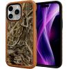 cellhelmet Fortitude Case for iPhone 14 Pro Max | MagSafe Compatible | Dual Protection | Drop Test Certified | Shockproof Durable iPhone 14 Pro Max Mossy Oak Case | Bottomland in Onyx Black(Shadow Grass | Burnt Orange)