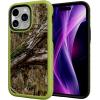 cellhelmet Fortitude Case for iPhone 14 Pro Max | MagSafe Compatible | Dual Protection | Drop Test Certified | Shockproof Durable iPhone 14 Pro Max Mossy Oak Case | Bottomland in Onyx Black(Country DNA | Electric Lime)