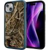 cellhelmet Fortitude Case for iPhone 14 Pro Max | MagSafe Compatible | Dual Protection | Drop Test Certified | Shockproof Durable iPhone 14 Pro Max Mossy Oak Case | Bottomland in Onyx Black(Shadow Grass | Deep Sea Blue)