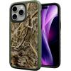 cellhelmet Fortitude Case for iPhone 14 Pro Max | MagSafe Compatible | Dual Protection | Drop Test Certified | Shockproof Durable iPhone 14 Pro Max Mossy Oak Case | Bottomland in Onyx Black(Shadow Grass | Olive Drab Green)