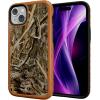 cellhelmet Fortitude Case for iPhone 14 Pro Max | MagSafe Compatible | Dual Protection | Drop Test Certified | Shockproof Durable iPhone 14 Pro Max Mossy Oak Case | Bottomland in Onyx Black(Shadow Grass | Burnt Orange)