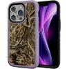 cellhelmet Fortitude Case for iPhone 14 Pro Max | MagSafe Compatible | Dual Protection | Drop Test Certified | Shockproof Durable iPhone 14 Pro Max Mossy Oak Case | Bottomland in Onyx Black(Shadow Grass | Lilac Blossom Purple)