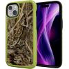 cellhelmet Fortitude Case for iPhone 14 Pro Max | MagSafe Compatible | Dual Protection | Drop Test Certified | Shockproof Durable iPhone 14 Pro Max Mossy Oak Case | Bottomland in Onyx Black(Shadow Grass | Electric Lime)