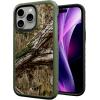 cellhelmet Fortitude Case for iPhone 14 Pro Max | MagSafe Compatible | Dual Protection | Drop Test Certified | Shockproof Durable iPhone 14 Pro Max Mossy Oak Case | Bottomland in Onyx Black(Country DNA | Olive Drab Green)