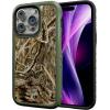 cellhelmet Fortitude Case for iPhone 14 Pro Max | MagSafe Compatible | Dual Protection | Drop Test Certified | Shockproof Durable iPhone 14 Pro Max Mossy Oak Case | Bottomland in Onyx Black(Shadow Grass | Olive Drab Green)