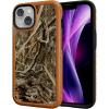 cellhelmet Fortitude Case for iPhone 14 Pro Max | MagSafe Compatible | Dual Protection | Drop Test Certified | Shockproof Durable iPhone 14 Pro Max Mossy Oak Case | Bottomland in Onyx Black(Shadow Grass | Burnt Orange)
