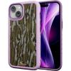 cellhelmet Fortitude Case for iPhone 14 Pro Max | MagSafe Compatible | Dual Protection | Drop Test Certified | Shockproof Durable iPhone 14 Pro Max Mossy Oak Case | Bottomland in Onyx Black(Bottomland Orig | Lilac Blossom Purple)