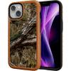 cellhelmet Fortitude Case for iPhone 14 Pro Max | MagSafe Compatible | Dual Protection | Drop Test Certified | Shockproof Durable iPhone 14 Pro Max Mossy Oak Case | Bottomland in Onyx Black(Country DNA | Burnt Orange)