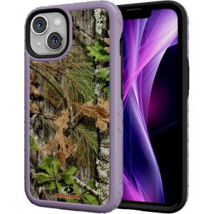 cellhelmet Fortitude Case for iPhone 14 Pro Max | MagSafe Compatible | Dual Protection | Drop Test Certified | Shockproof Durable iPhone 14 Pro Max Mossy Oak Case | Bottomland in Onyx Black(Obsession | Lilac Blossom Purple)