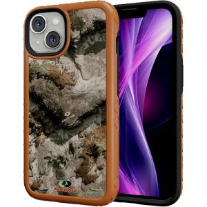 cellhelmet Fortitude Case for iPhone 14 Pro Max | MagSafe Compatible | Dual Protection | Drop Test Certified | Shockproof Durable iPhone 14 Pro Max Mossy Oak Case | Bottomland in Onyx Black(Terra Gila | Burnt Orange)