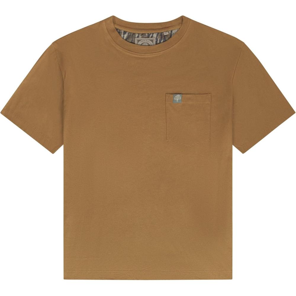 image:imageMossy Oak Cottrell Camp Mens TShirts with Pocket 100 Cotton PreShrunk amp Peached Fabric with 2Way Stretch Casual ShirtAutumn