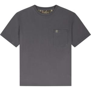 Mossy Oak Cottrell Camp Men’s T-Shirts with Pocket | 100% Cotton, Pre-Shrunk & Peached Fabric with 2-Way Stretch Casual Shirt(Branch)