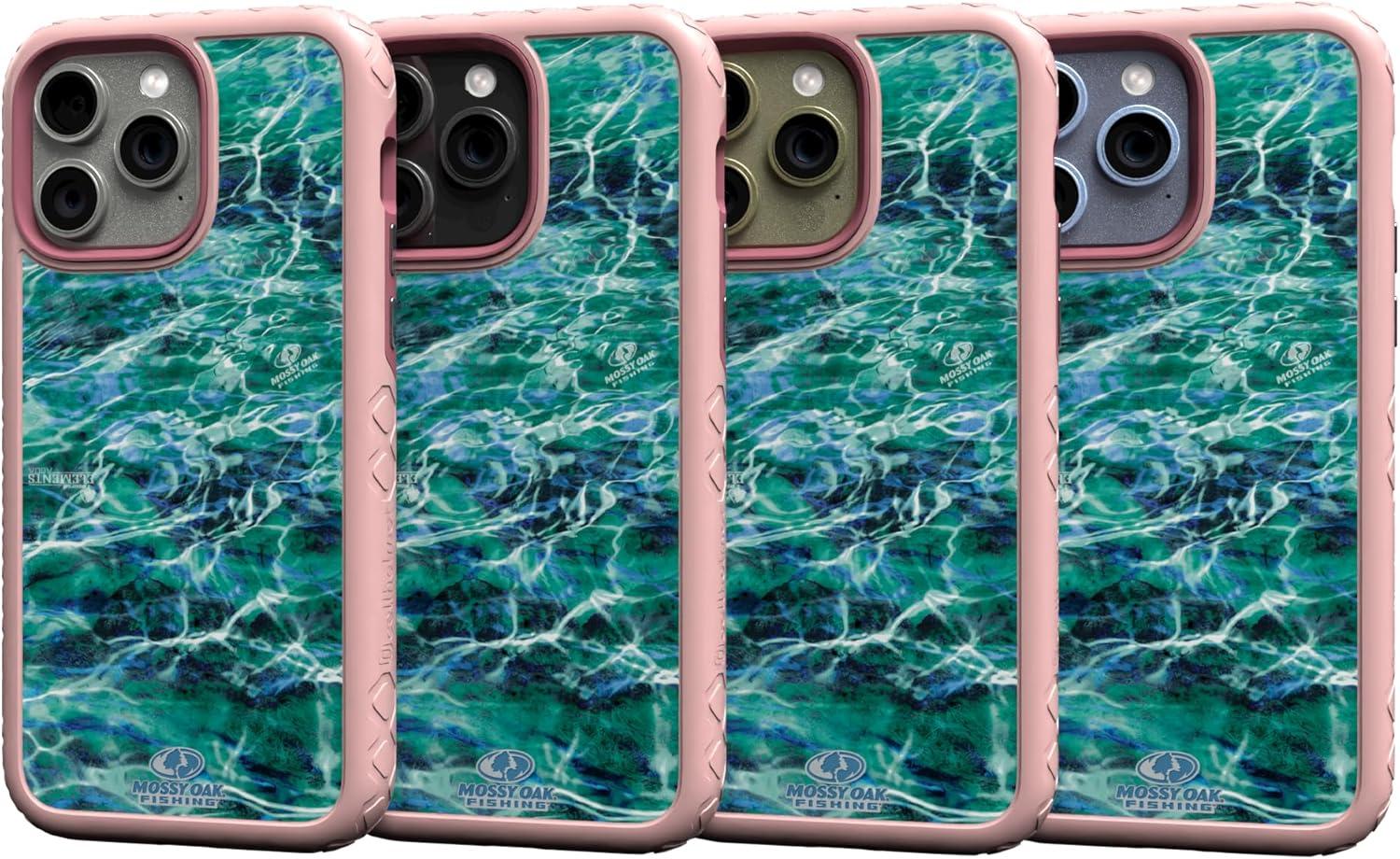 image:imagecellhelmet Mossy Oak Agua Seafoam DualLayer Case in Pink Magnolia Designed for iPhone 13 Pro Max Shock amp Drop Proof Durable As Seen on Shark Tank
